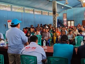 Madri Pani Sampaikan Visi Misi dan 24 Program Unggulan, di Disambut Antusias Masyarakat Kampung Merasa