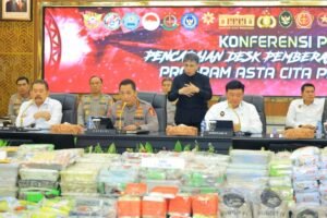 Polri Ungkap Barang Bukti Narkoba Senilai Rp 2,88 Triliun