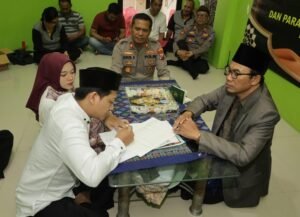 Tahanan Polsek Rungkut Jalani Pernikahan Dihari Valentine