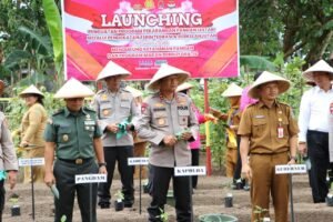 Mendukung Ketahanan Pangan, Kapolda Kaltim Launching Program Pekarangan Pangan Lestari