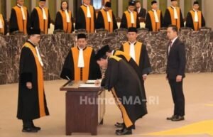 Ketua MA Lantik Ketua Muda Perdata, Ketua Muda Militer, dan Hakim Ad Hoc Tingkat Kasasi