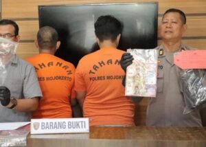 Polres Mojokerto Pamer Preman Kampung yang Keroyok Pegawai PLN