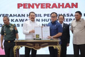 Satgas PKH Kuasai Kembali 2 Juta Hektare Hutan, 833 Ribu Hektare Diserahkan ke PT Agrinas