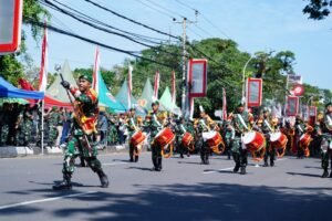 Sosialisasi Program Strategis Menuju Indonesia Emas, Kodam XIV/Hsn Gelar Kirab SPPI Bersama Yonif TP