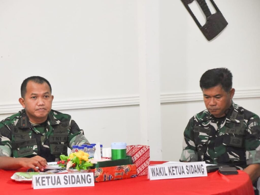 Kodim 1710/Mimika Gelar Sidang Jabatan, Wujudkan Manajemen Organisasi Yang Efektif