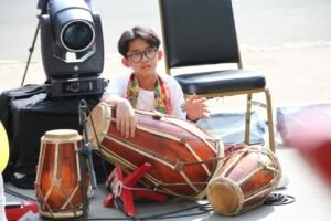 Bakat Luar Biasa, Zinsky Rainavan Gemparkan Ruang Seni Siswa dengan Gambang Kromong