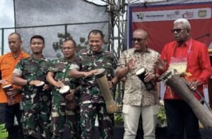 Dandim 1710/Mimika Bersama Bupati Hadiri Lounching Koperasi Merah Putih