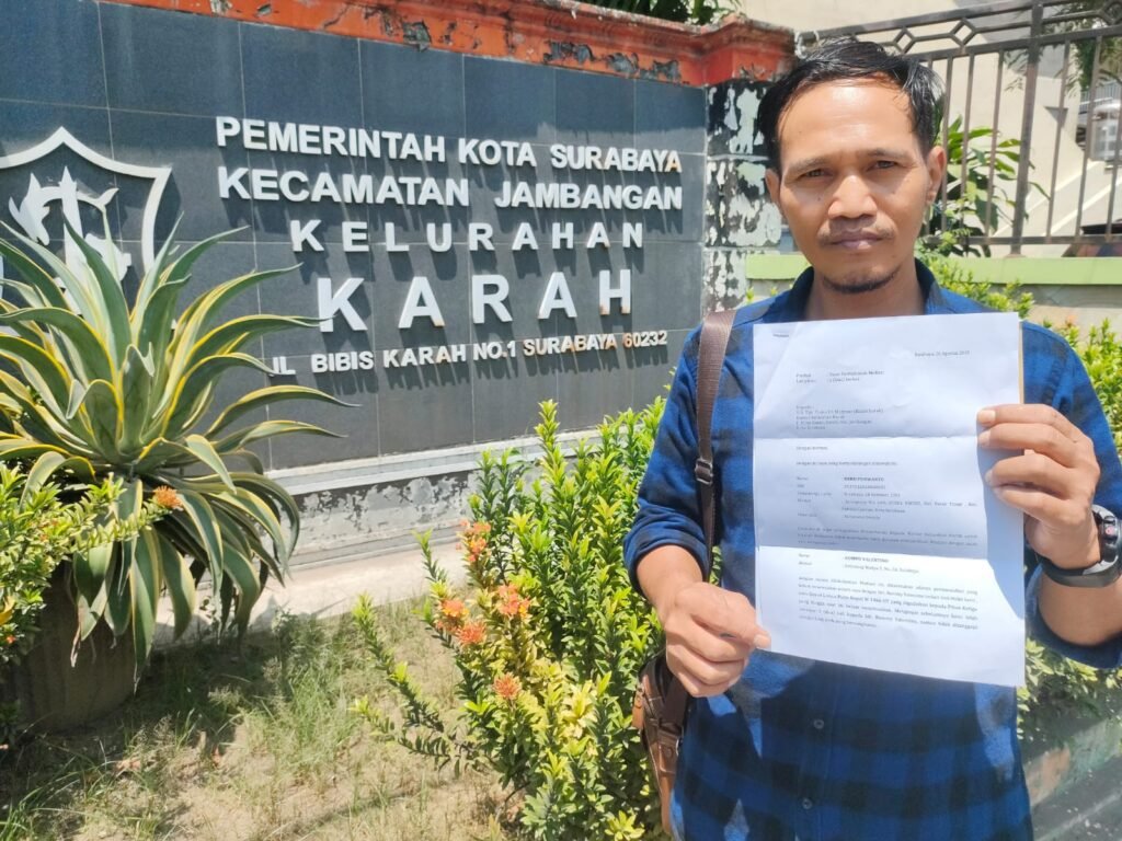 Korban Tipu Gelap Mobil Surati Lurah Karah Surabaya