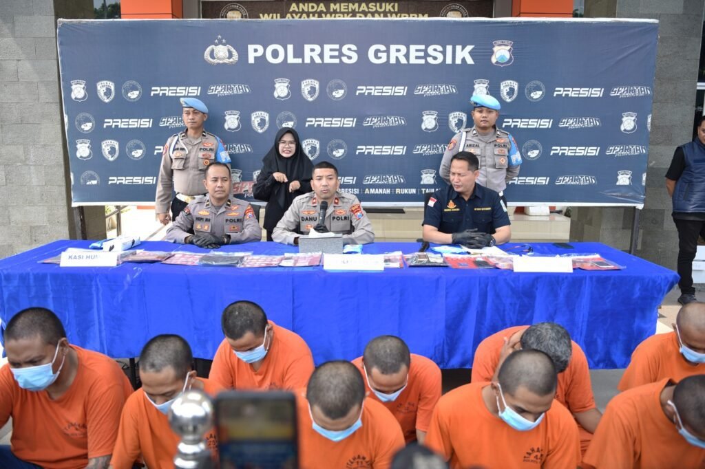 Operasi Tumpas Narkoba, Polres Gresik Amankan 20 Tersangka