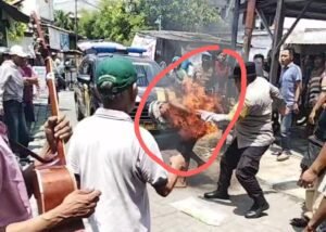 Gagal Ranmor, Pelaku Maling Motor di Jojoran Surabaya Dibakar