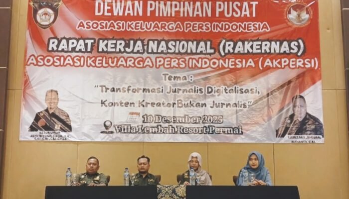 Rakernas AKPERSI 2025, Tema: Transformasi Digitalisasi, Konten Kreator Bukan Jurnalis