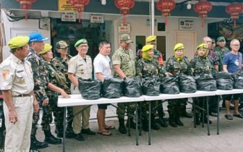 Jelang Ramadan Koramil 01/TS Kodim 0503/BS Adakan Bakti Sosial