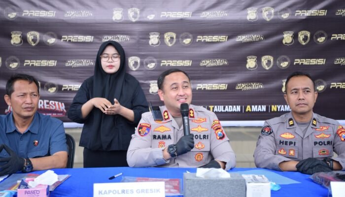 Satreskoba Polres Gresik Ringkus Residivis Pengedar Sabu