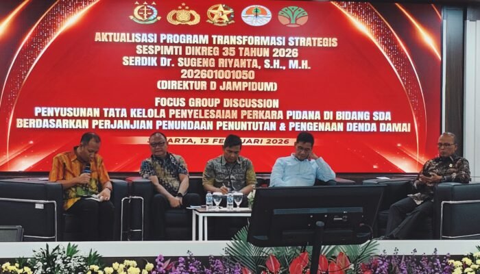 Dr Sugeng Rianta Dorong Penyelesaian Perkara SDA Berbasis Pemulihan Aset