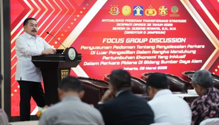 Jaksa Agung Dorong Penyelesaian Perkara SDA di Luar Pengadilan melalui DPA dan Denda Damai