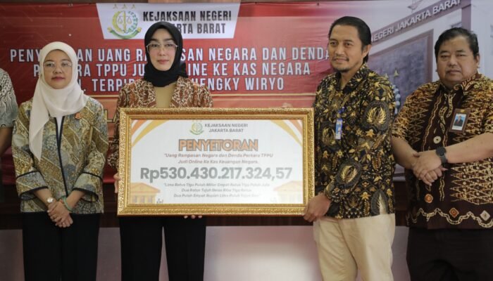 Rampasan Uang Judi Online, Kejari Jakarta Barat Setor Rp530 Miliar ke Kas Negara