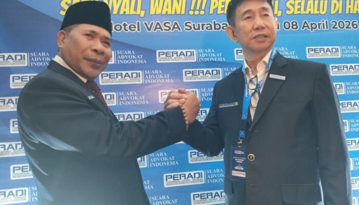 Sah! Dr Tonic Tangkau Pimpin Peradi SAI Surabaya Raya 2026-2031