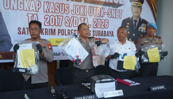 Polrestabes Surabaya Ungkap Sindikat Joki UTBK Hingga Rp700 Juta