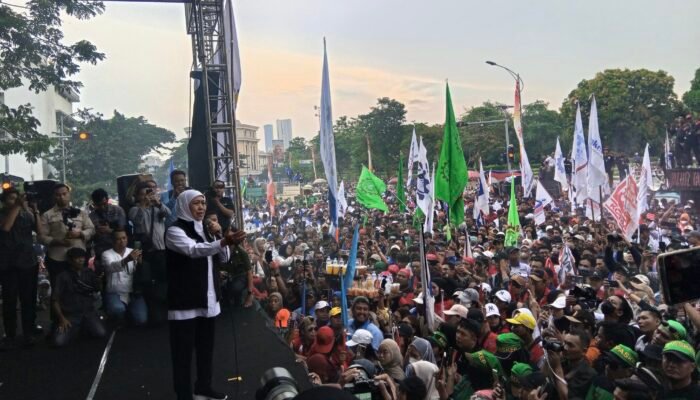 Peringati May Day 2026, Gubernur Khofifah Berjanji Tindaklanjuti Tuntutan Buruh