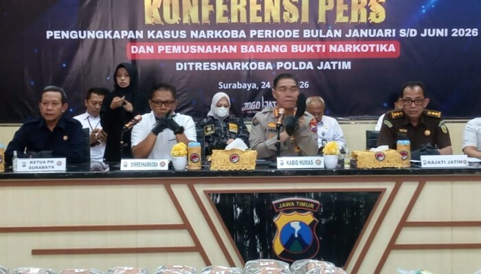 Polda Jatim Ungkap 85,6 Kg Sabu dan 60 Ribu Butir Ekstasi