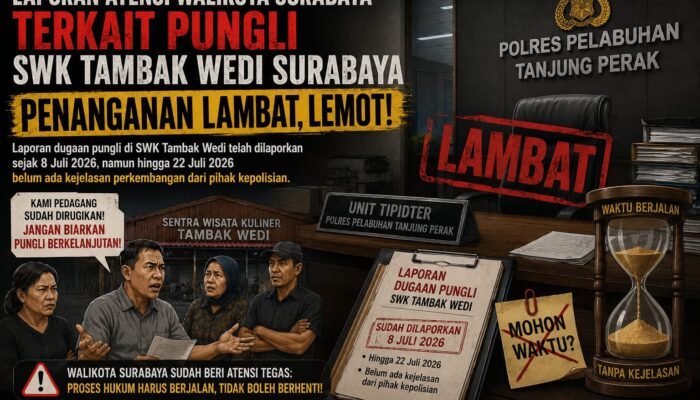 Polres Tanjung Perak Lemot Tangani Kasus Pungli SWK Tambak Wedi