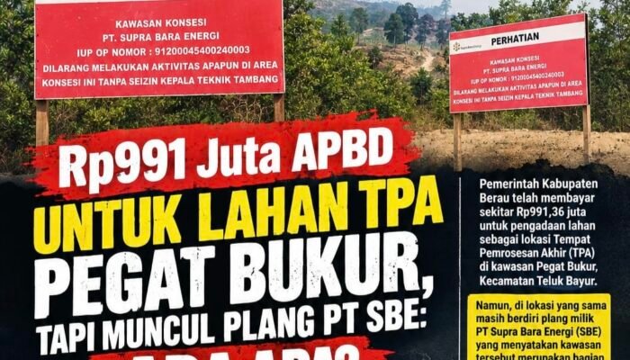 Lahan TPA Pegat Bukur Dibayar Rp991 Juta, Keberadaan Plang Konsesi PT SBE Jadi Sorotan Publik