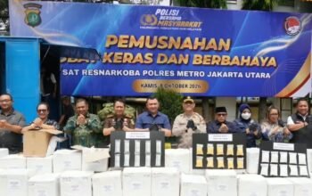 Kajari Jakarta Utara Hadiri Pemusnahan 9,9 Juta Butir Obat Keras Ilegal Senilai Rp15 Miliar