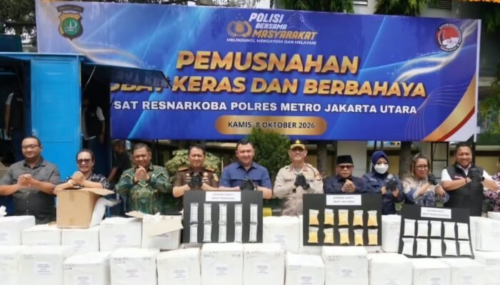 Kajari Jakarta Utara Hadiri Pemusnahan 9,9 Juta Butir Obat Keras Ilegal Senilai Rp15 Miliar