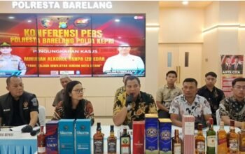 Polresta Barelang Sita 8.664 Botol Miras Ilegal di Batam, Tersangka SS Terancam 2 Tahun Penjara
