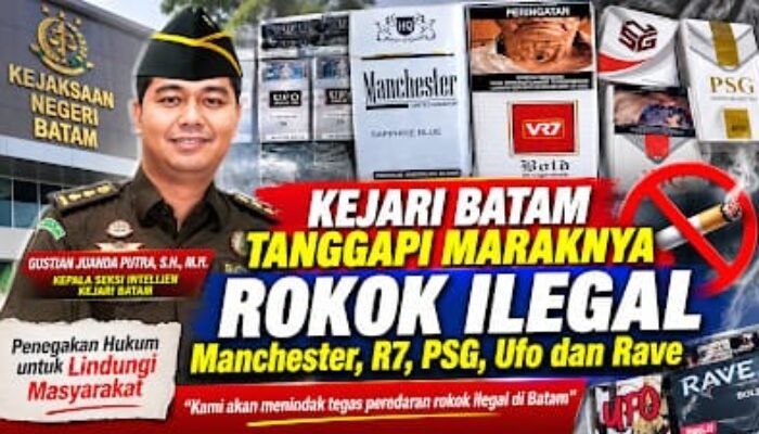 Marak Rokok Ilegal Tanpa Cukai di Batam, Kejari Siap Kolaborasi dengan Bea Cukai
